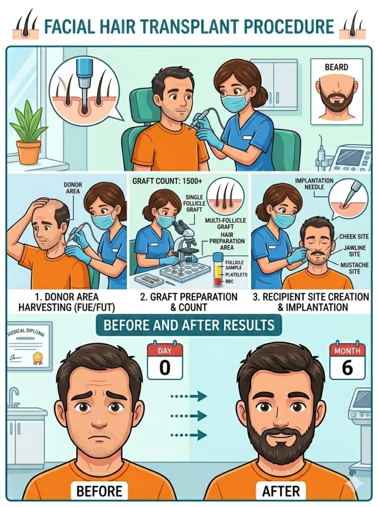 Facial Hair Transplant