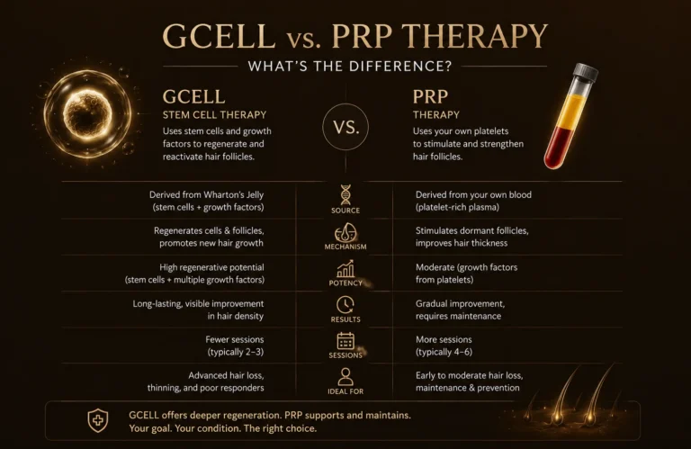 Gcell Stem Cell vs PRP