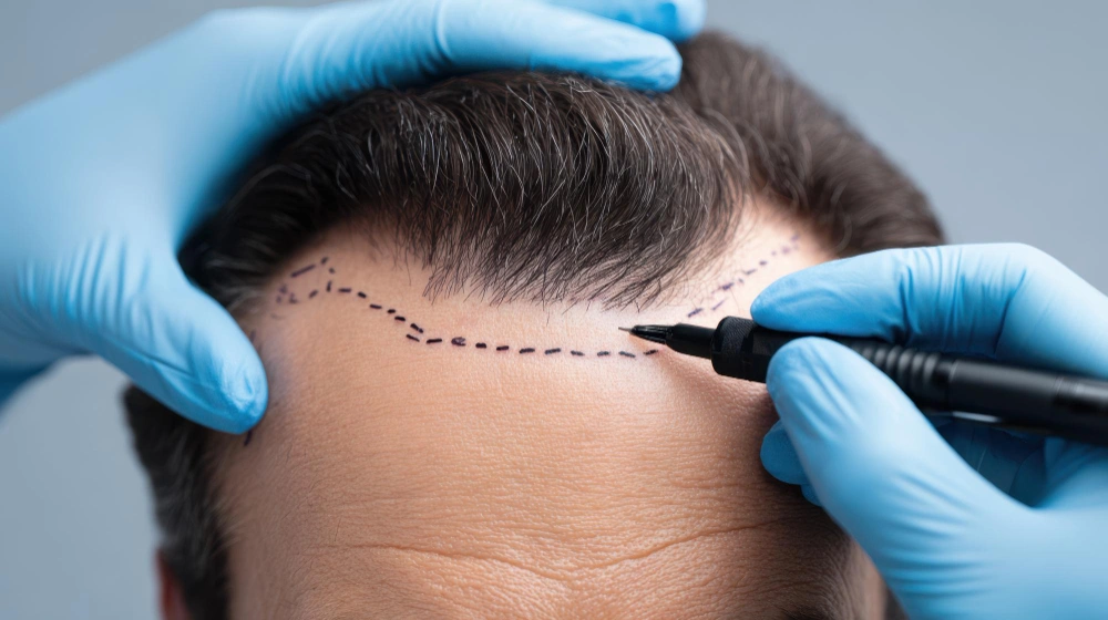 M-shaped hairline