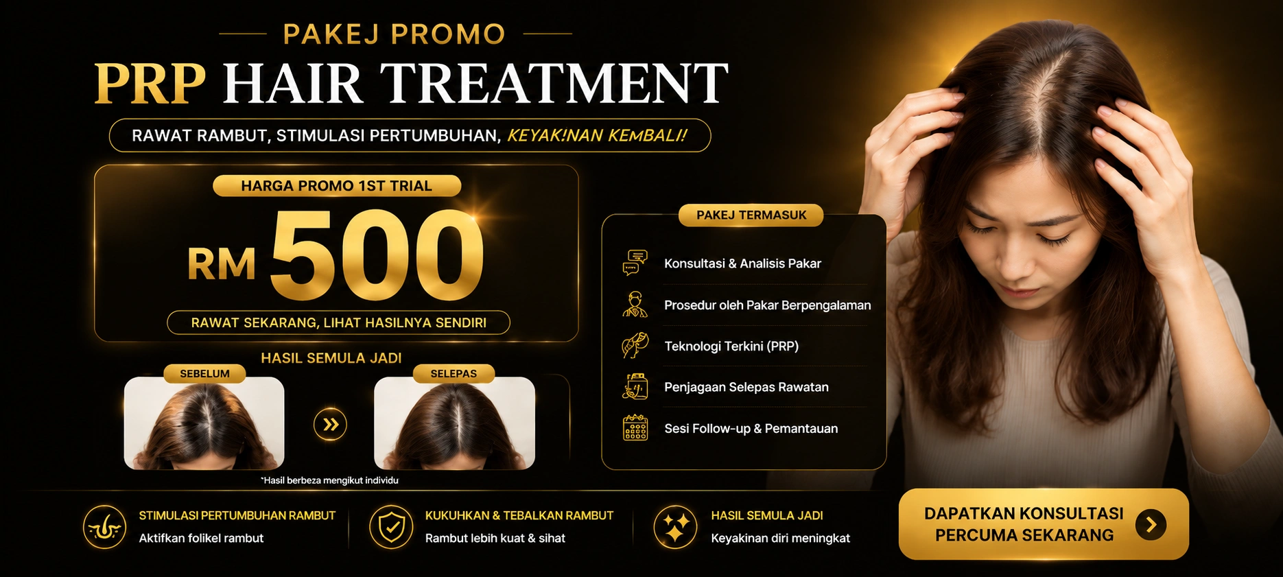 PRP hair therapy Promotion