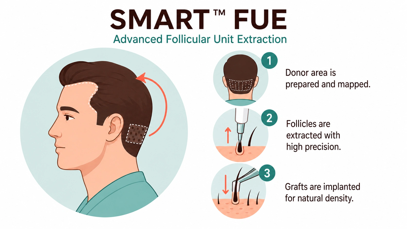 SMART FUE Hair Transplant Procedure